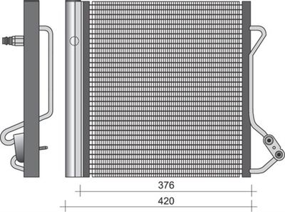 MAGNETI MARELLI 350203264000 Радиатор кондиционера  для SMART CABRIO (Смарт Кабрио)