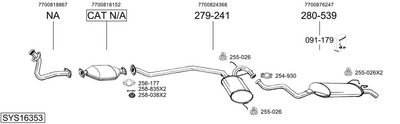 Изпускателна система BOSAL SYS16353