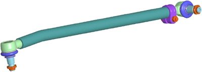 Stuurstang in lengterichting (L-770mm) past: DAF XF 106 10.12-