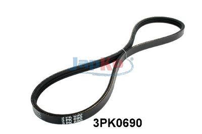 V formos rumbuoti diržai JAPKO 3PK0690