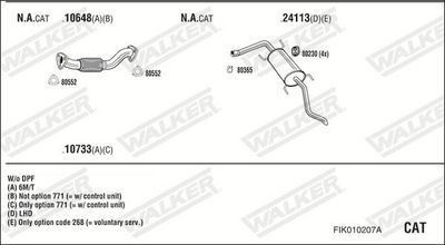 SISTEM DE ESAPAMENT WALKER FIK010207A