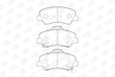 BREMSBELAGSATZ SCHEIBENBREMSE CHAMPION 573368CH 1