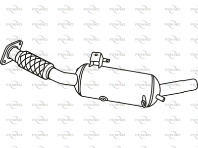 Filtr sadzy / filtr cząstek stałych, układ wydechowy FENNO 4424274