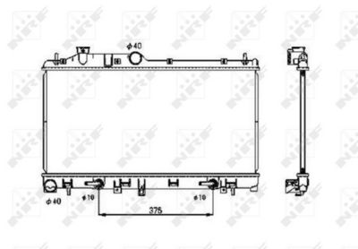 Radiator, engine cooling 53700