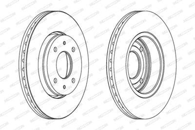 Bromsskiva FERODO DDF1068C