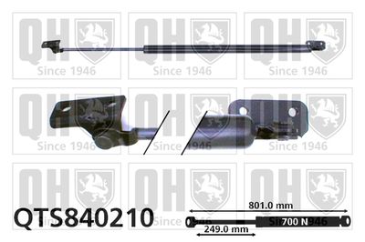 QUINTON HAZELL QTS840210 Амортизатор багажника и капота  для HYUNDAI H-1 (Хендай Х-1)
