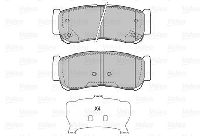 Brake Pad Set, disc brake 598932