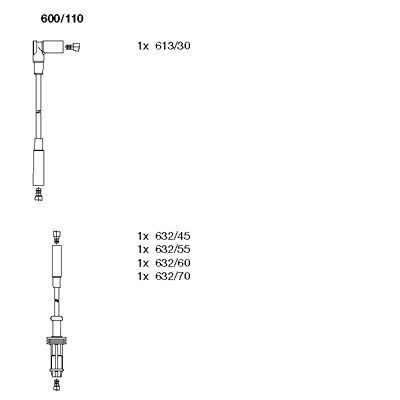 SET CABLAJ APRINDER BREMI 600110