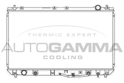 Радиатор, охлаждение двигателя AUTOGAMMA 103851 для TOYOTA CAMRY