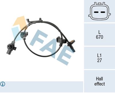 SENSOR RADDREHZAHL FAE 78709