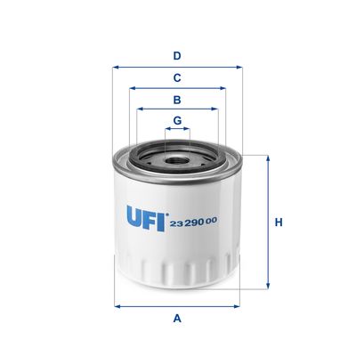 Масляный фильтр UFI 23.290.00 для SEAT 124