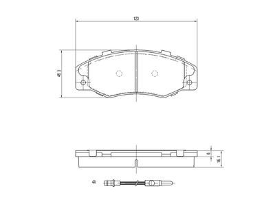 комплект спирачно феродо, дискови спирачки A.Z. Meisterteile AZMT-44-022-1359
