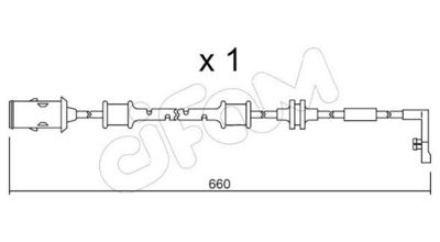 SENZOR DE AVERTIZARE UZURA PLACUTE DE FRANA