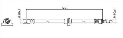 спирачен маркуч METZGER AUTOTEILE 4112082