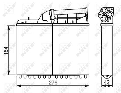 SCHIMBATOR CALDURA INCALZIRE HABITACLU NRF 58053 4