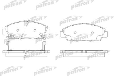 Комплект тормозных колодок, дисковый тормоз PATRON PBP904 для HONDA PRELUDE