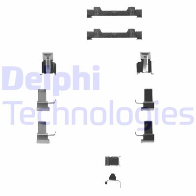 Комплектующие, колодки дискового тормоза DELPHI LX0124 для DAIHATSU CHARMANT