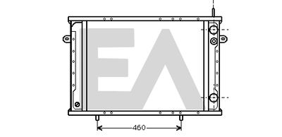 Радиатор, охлаждение двигателя EACLIMA 31R60029 для RENAULT TRUCKS B