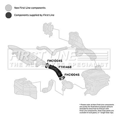 Intake Hose, air filter FIRST LINE FTH1468