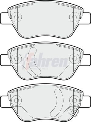 Fahren Brake Pad Set, disc brake FBP3064