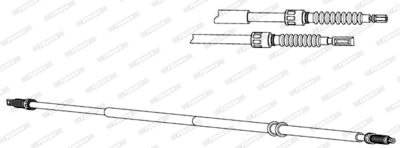 Тросик, cтояночный тормоз FERODO FHB432634 для AUDI 80