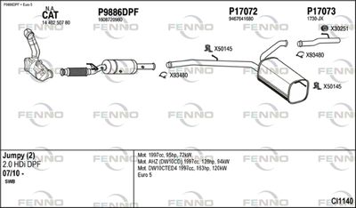 Układ wydechowy FENNO CI1140