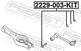 SURUB CORECTARE INCLINARE FEBEST 2229003KIT 1
