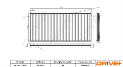FILTER INNENRAUMLUFT DR!VE+ DP1110120028 1