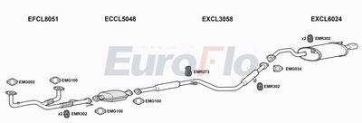 Układ wydechowy EUROFLO CLGAL252001B