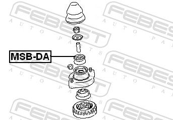 BUCSA DISTANTIER AMORTIZOR FEBEST MSBDA 1