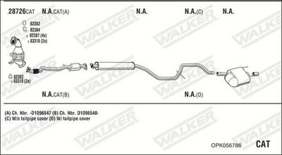 SISTEM DE ESAPAMENT WALKER OPK056786