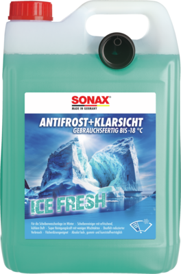 SONAX antifrizas, priekinio stiklo valytuvai