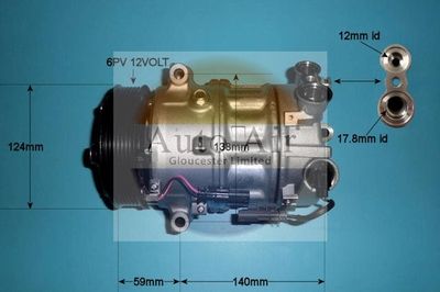 Compressor, air conditioning Auto Air Gloucester 14-1664