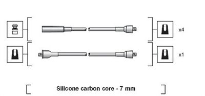 Комплект проводов зажигания MAGNETI MARELLI 941318111024 для LADA TOSCANA