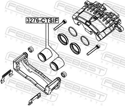 PISTON ETRIER FRANA FEBEST 3276CTSIF 1