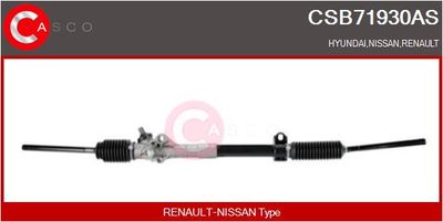 CASCO CSB71930AS Рулевая рейка  для HYUNDAI VELOSTER (Хендай Велостер)