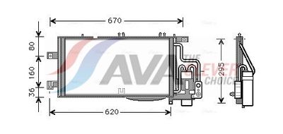 CONDENSATOR CLIMATIZARE AVA Clever Choice OLA5310D