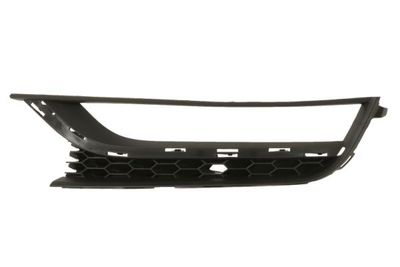 Voorbumper afdekking Voor Links (met lattenbodem, met mistlampgaten, plastic, zwart) past: VW PASSAT B7 USA 01.11-12.15