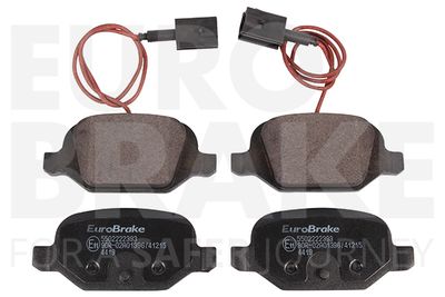 Комплект тормозных колодок, дисковый тормоз EUROBRAKE 5502222393 для ABARTH 500C