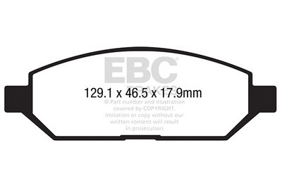 Комплект тормозных колодок, дисковый тормоз EBC Brakes DPX2292 для OPEL KARL