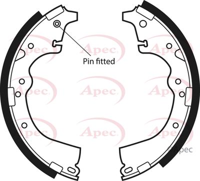 Brake Shoe Set APEC SHU425