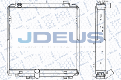 Радиатор, охлаждение двигателя JDEUS M-0280860 для TOYOTA DYNA