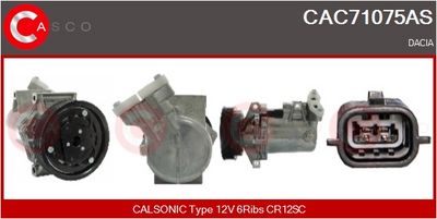 COMPRESOR CLIMATIZARE CASCO CAC71075AS
