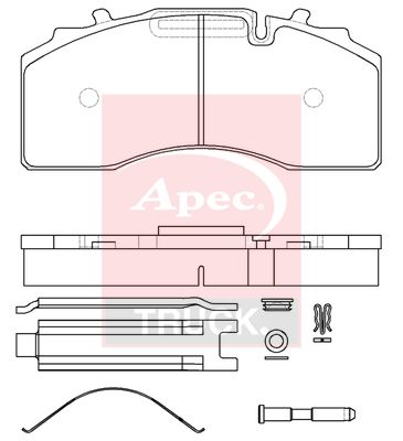 APEC Brake Pad Set, disc brake PAD29227K