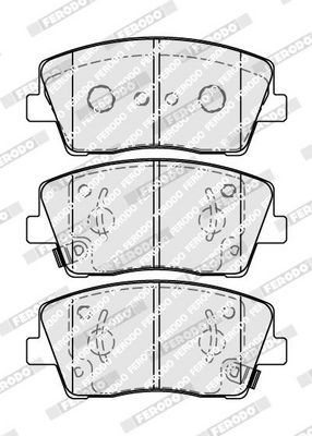 BREMSBELAGSATZ SCHEIBENBREMSE FERODO FDB5044 1