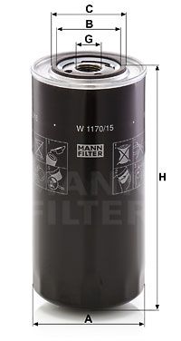 MANN-FILTER Ölfilter (W 1170/15)