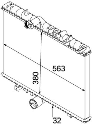 RADIATOR RACIRE MOTOR MAHLE CR883000P 1