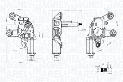 двигател на чистачките MAGNETI MARELLI 064076000010