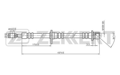 Тормозной шланг ZEKKERT BS-9265 для HONDA CR-V