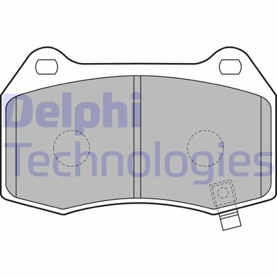 Комплект тормозных колодок, дисковый тормоз DELPHI LP1838 для NISSAN 350